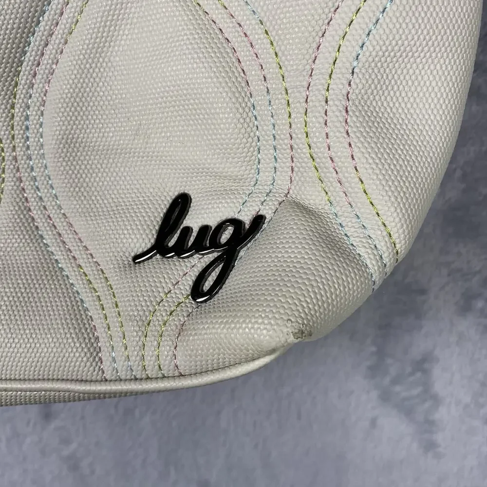 Lug Alto Matte Luxe Bag Purse Pebble IcePop Travel Carry On Handbag Tote Ivory